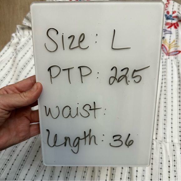 Shop White Pleated Crewneck Sundress with Floral Embrodiery - Picture 7 of 7